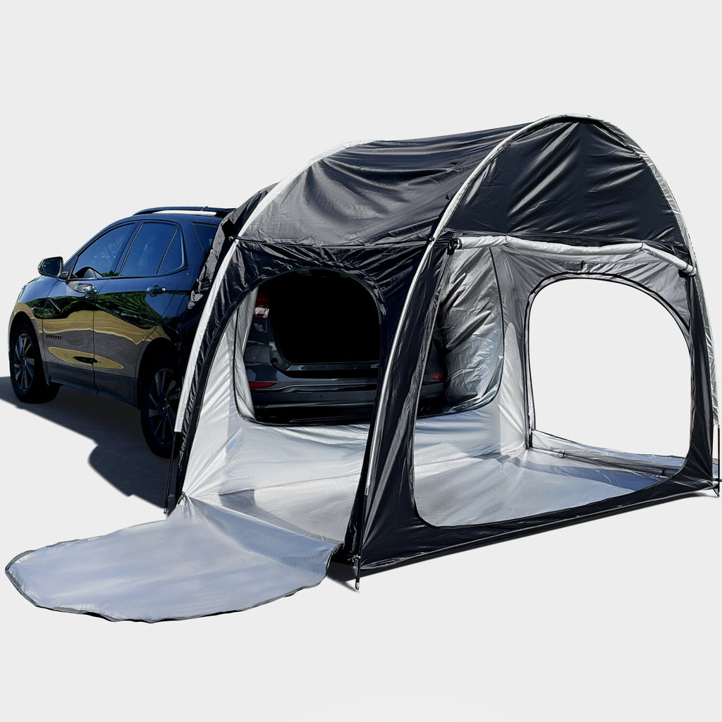 2-3 Person SUV Universal Vehicle Tent for Barbecue Camping Extension Tent with Three doors Tent Car Awning Sun Shelter