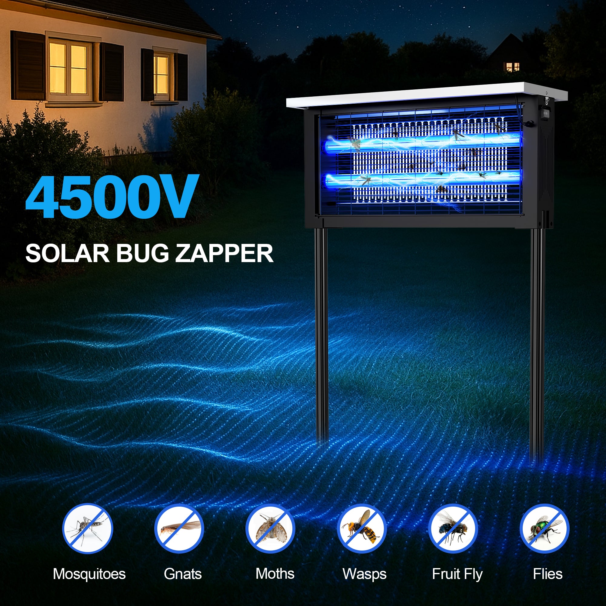 20-Watt 3000sq.ft. Electronic Bug Zapper Mosquito Killer for Outdoor, Indoor, Patio & Home