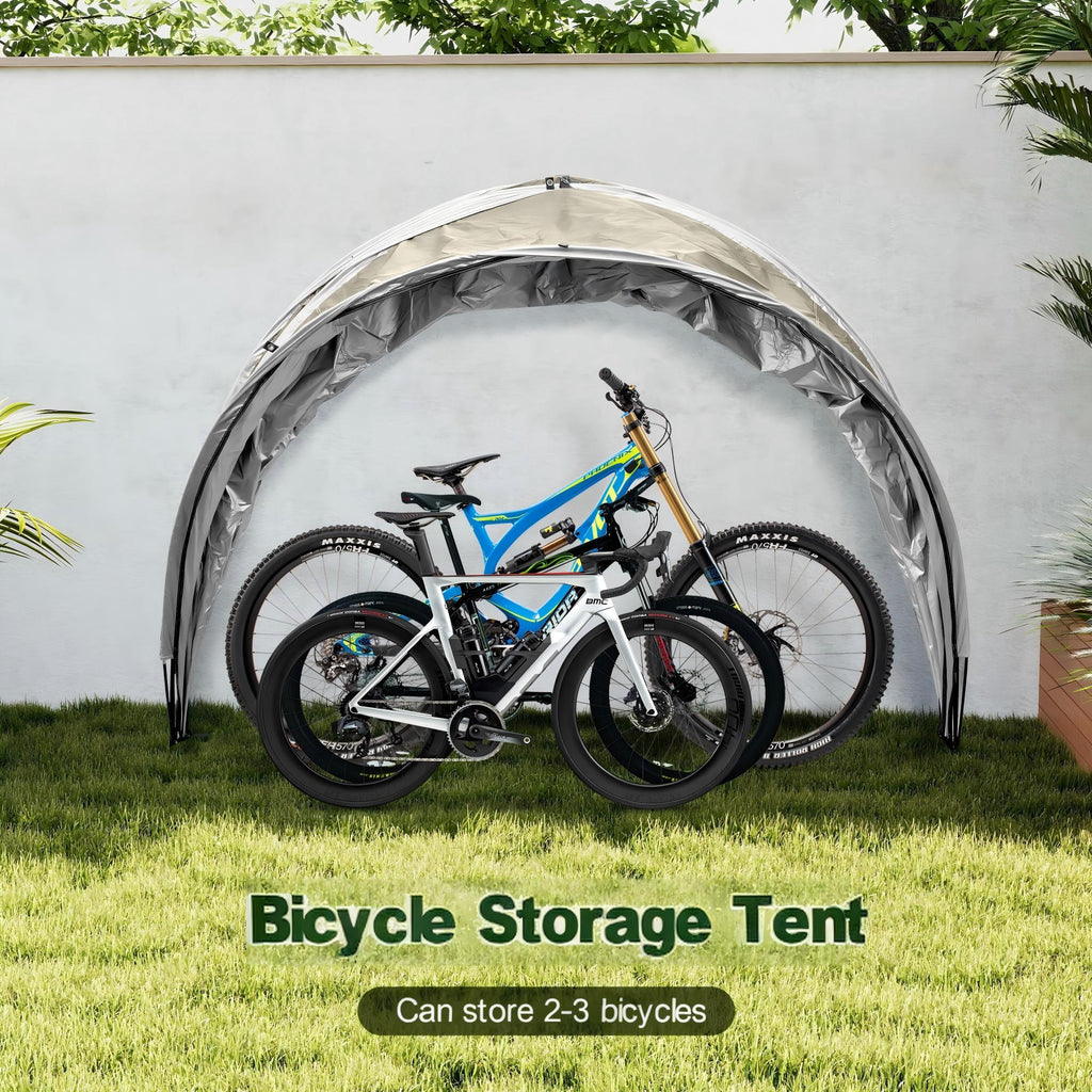 Outdoor Tent Storage, Bicycle Storage Tent & Garden Tools Shelter, Lightweight & Portable