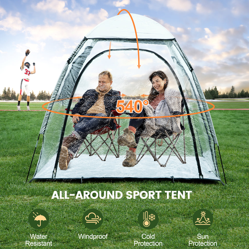 5.71 ft. x 4.13 ft. 3-4 Person All-Around Sport Transparent Tent