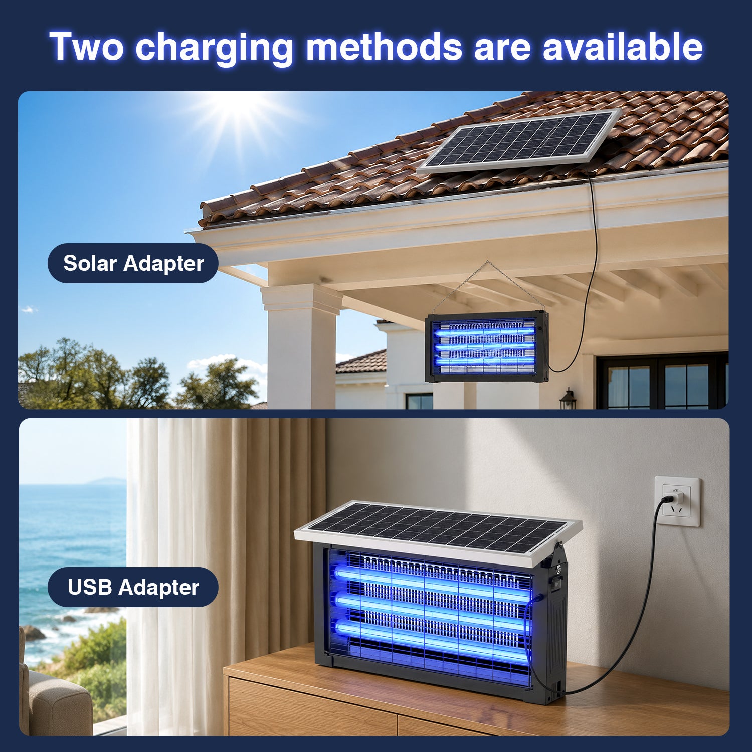 3,000 sq.ft. Electric Indoor/Outdoor Bug Zapper Insect Killer for Patio Garden