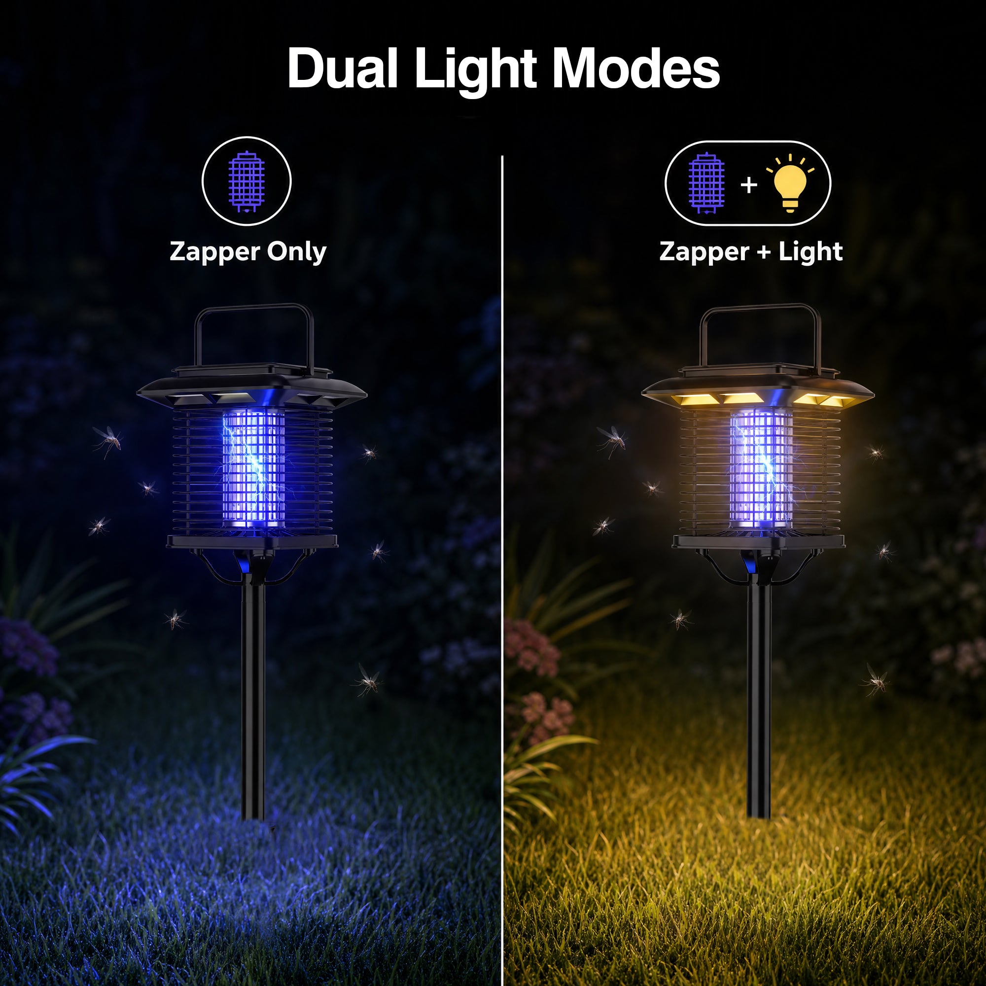 4-IN-1 Indoor & Outdoor Electric Bug Zapper for 2,000 sq.ft., 601