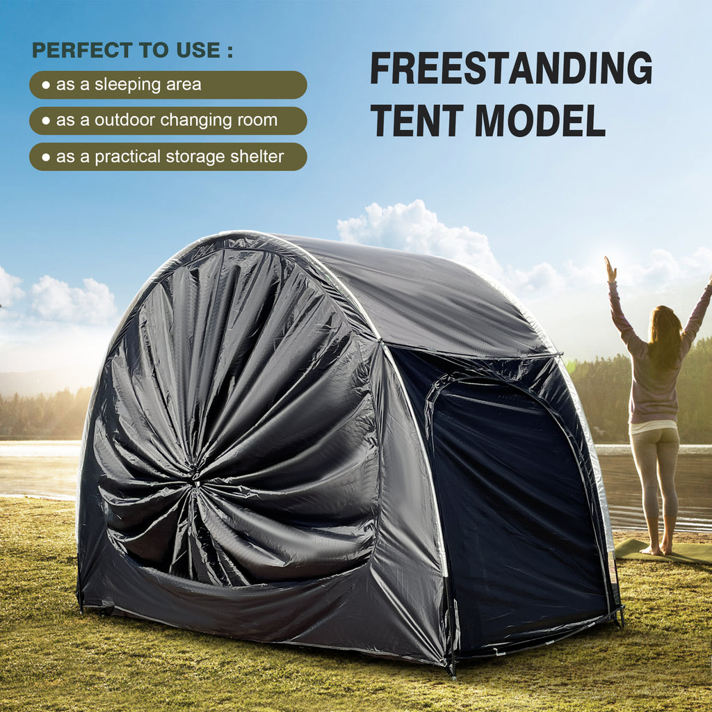 2-3 Person SUV Universal Vehicle Tent for Barbecue Camping Extension Tent with Three doors Tent Car Awning Sun Shelter