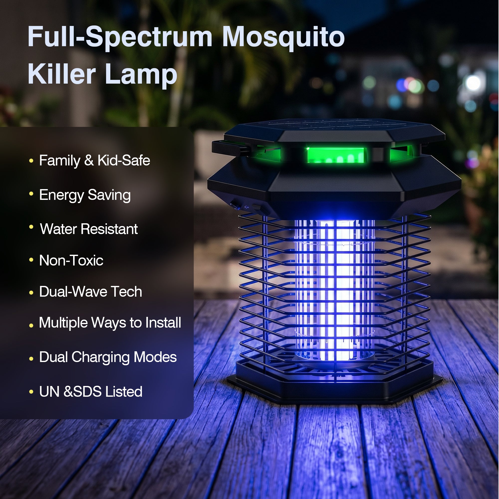 4-IN-1 Indoor & Outdoor Electric Bug Zapper for 2,000 sq.ft., 602