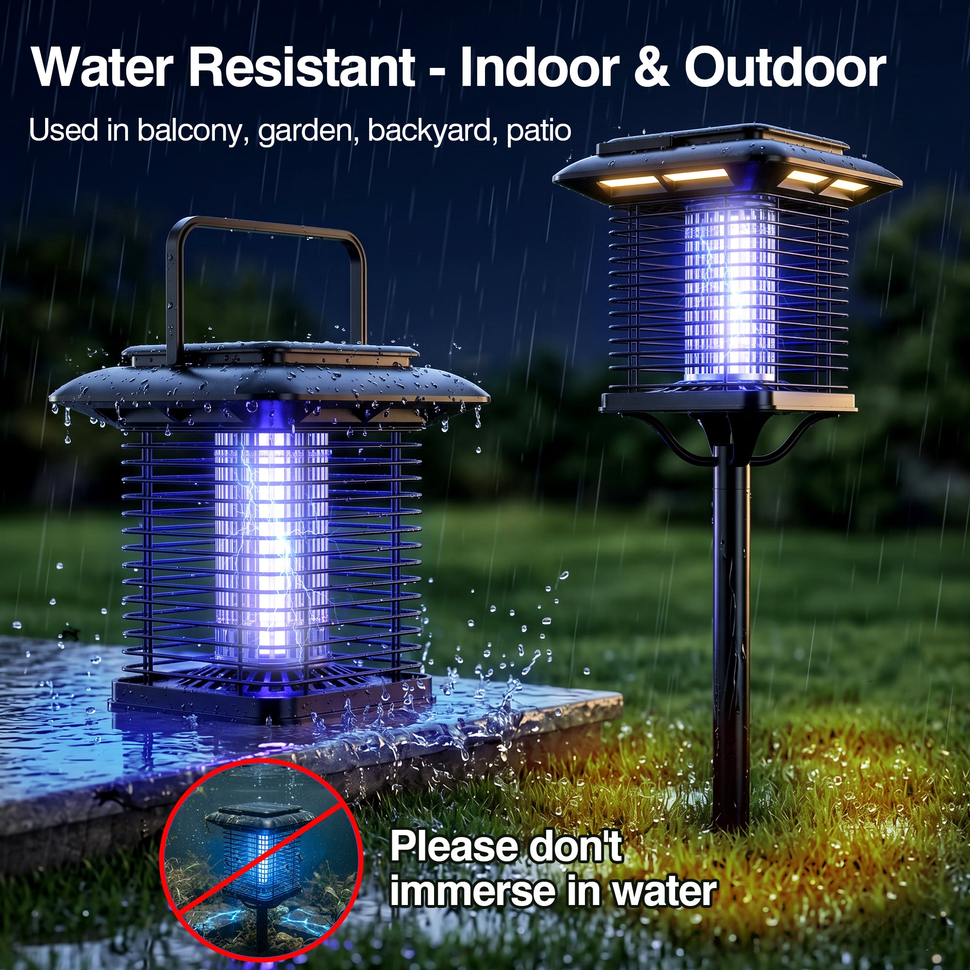 4-IN-1 Indoor & Outdoor Electric Bug Zapper for 2,000 sq.ft., 601