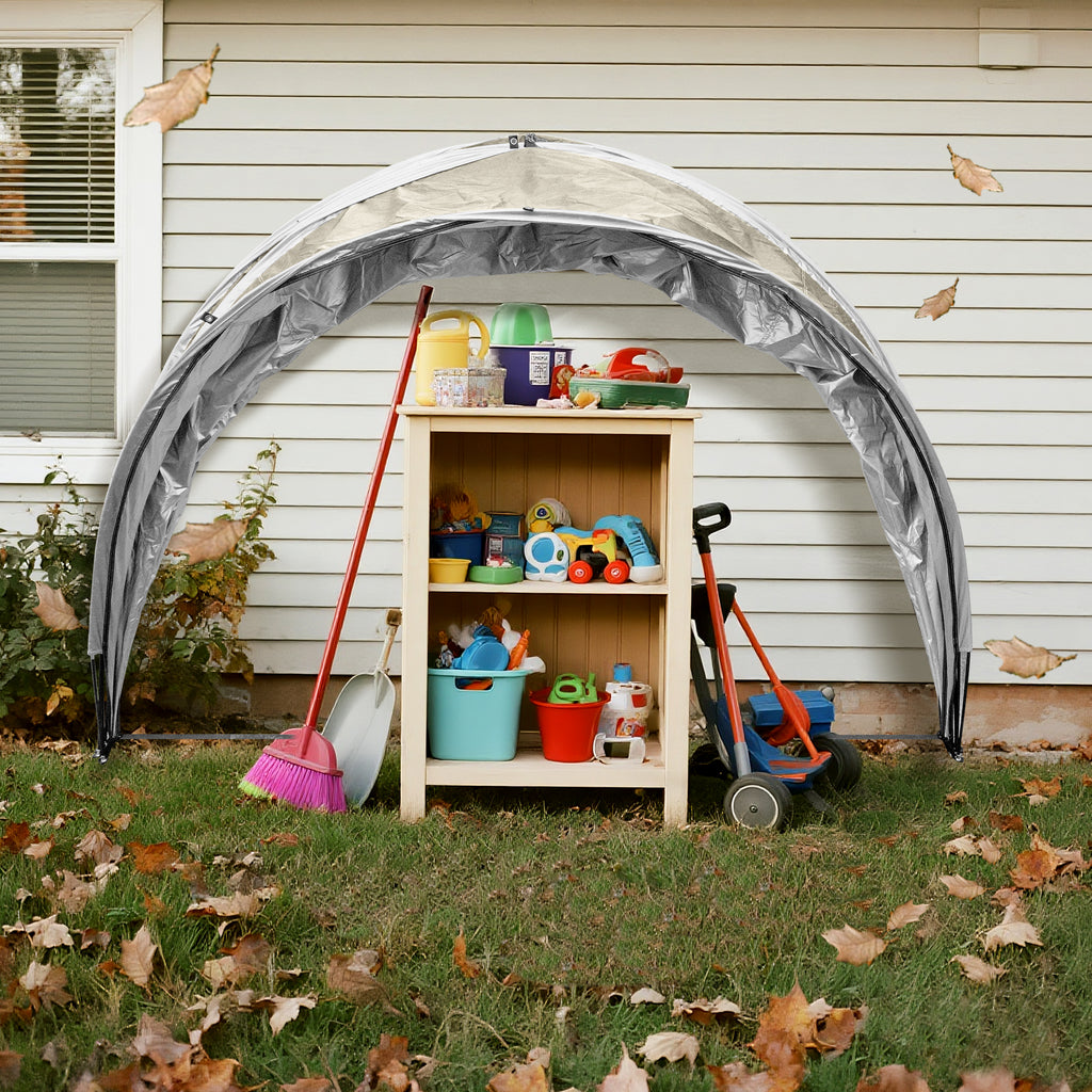 Outdoor Tent Storage, Bicycle Storage Tent & Garden Tools Shelter, Lightweight & Portable