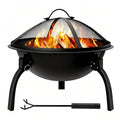 21inch Fire Pit Portable Folding Steel Fire Bowl Garden Treasures Fire Pit for Outside Fireplace