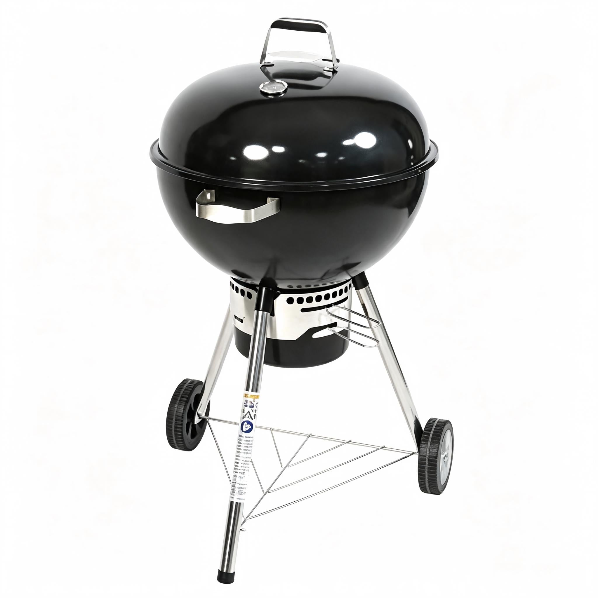 Premium Charcoal Grill in Black, 22-Inch
