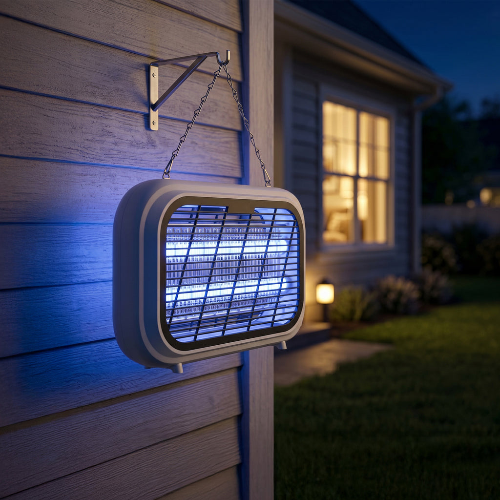Electric Indoor Bug Zapper with Removable Collection Tray for Easy Cleaning, Plug In