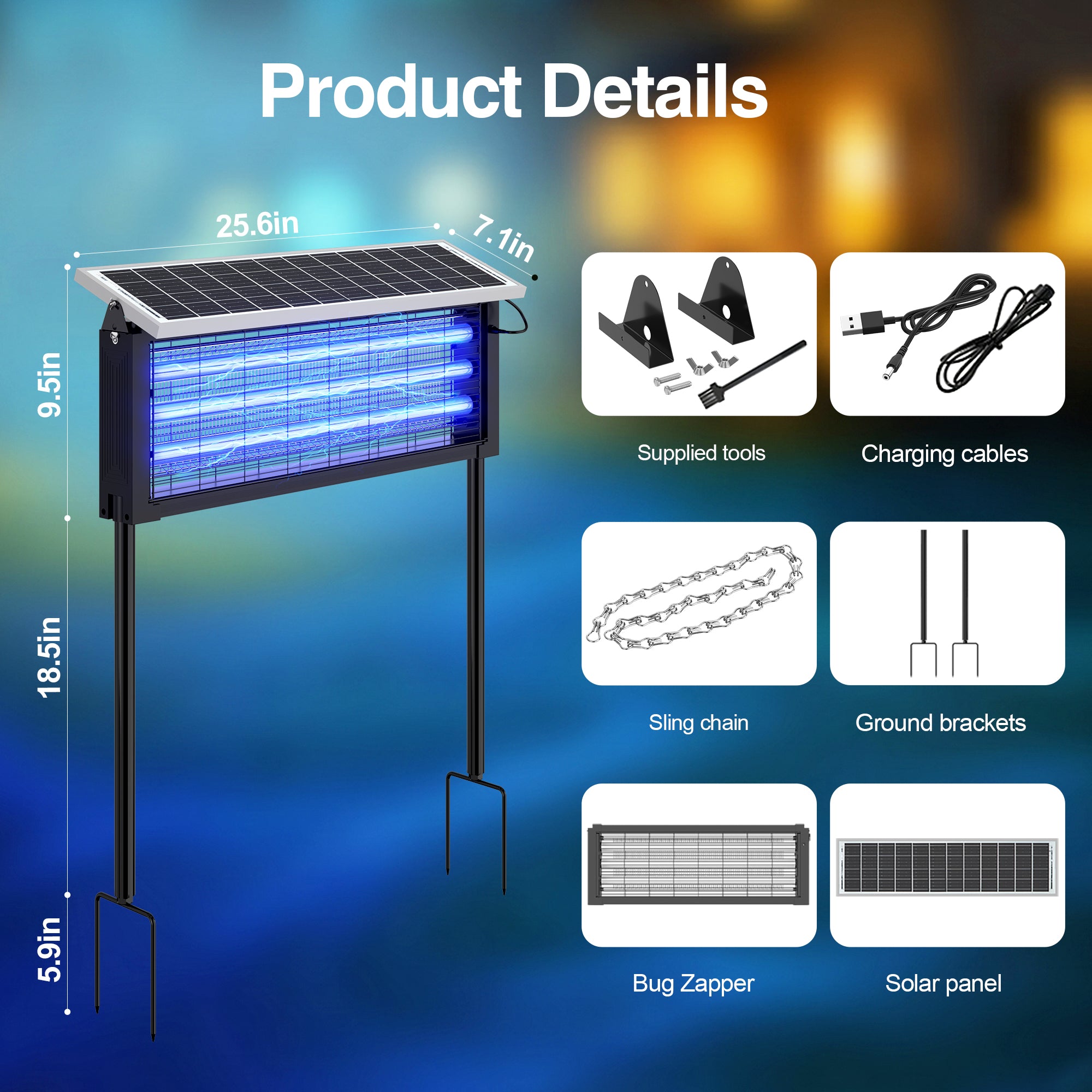 30-Watt 4000sq.ft. Electronic Bug Zapper Mosquito Killer for Outdoor, Indoor, Patio & Home