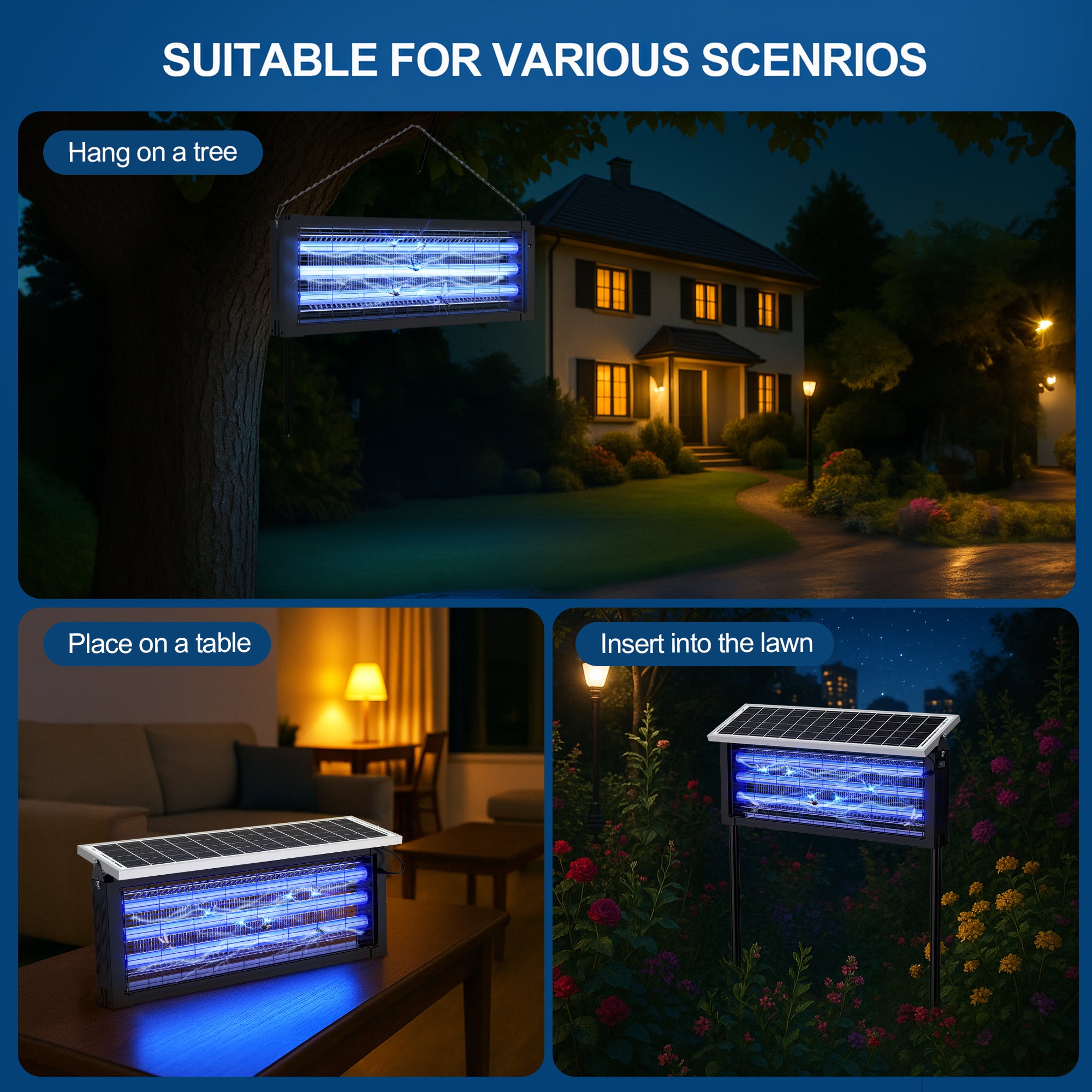30-Watt 4000sq.ft. Electronic Bug Zapper Mosquito Killer for Outdoor, Indoor, Patio & Home