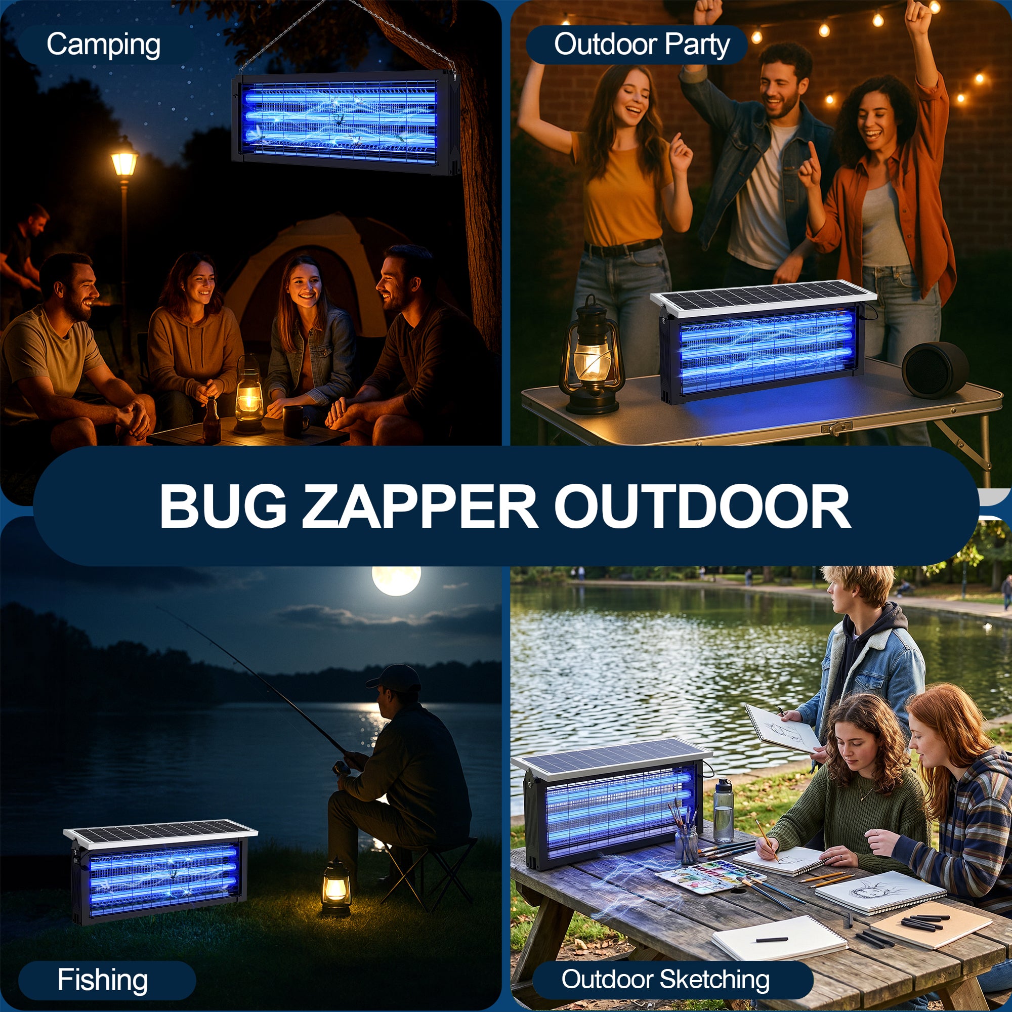 30-Watt 4000sq.ft. Electronic Bug Zapper Mosquito Killer for Outdoor, Indoor, Patio & Home