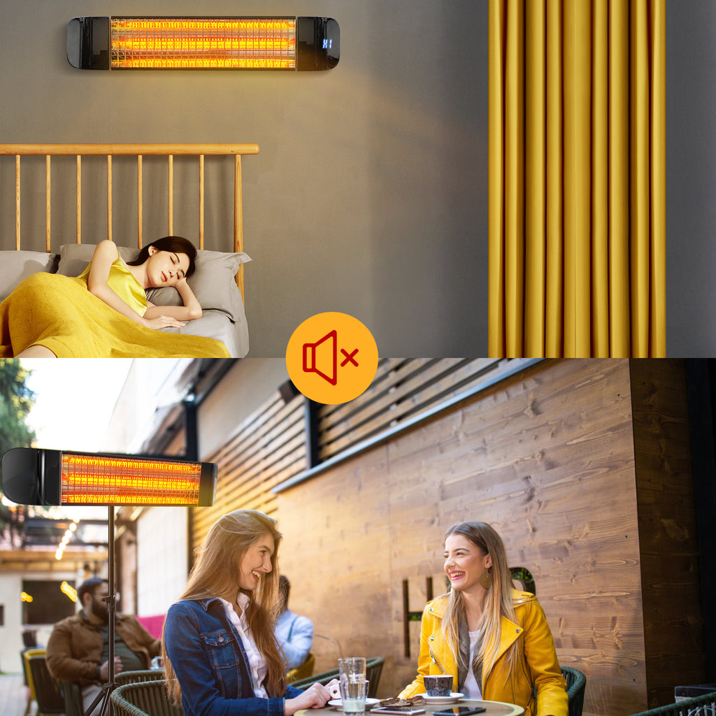 1500W Electric Heater, Infrared Patio Heater for Outdoor Indoor, CSA certificate