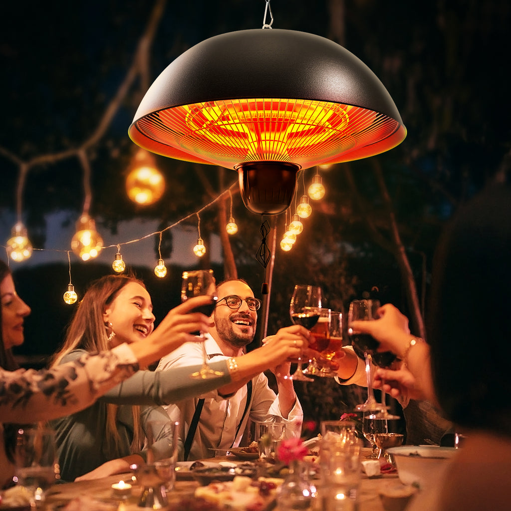 Hanging Patio Heater, Ceiling Heater with 3 Adjustable Modes 600/900/1500W