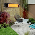 1,500-Watt Outdoor Electric Infrared Heater, Patio Heater for Indoor Outdoor Use