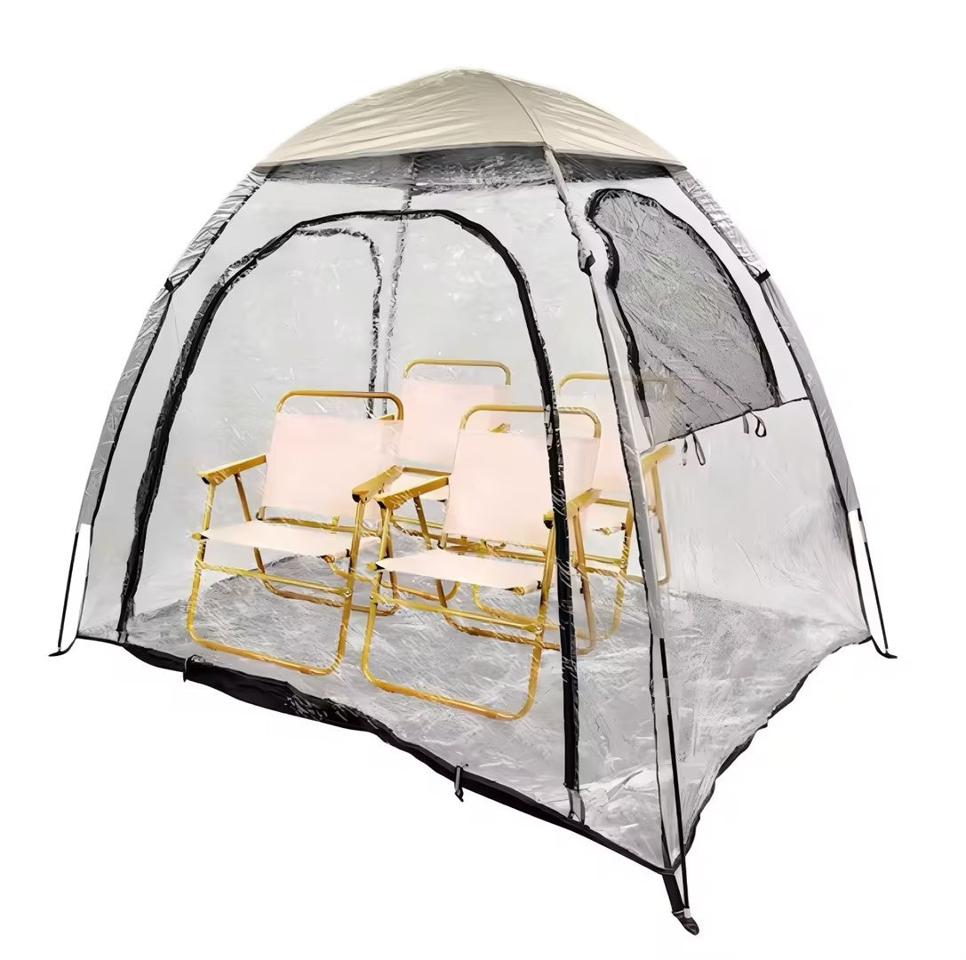 5.71 ft. x 4.13 ft. 3-4 Person All-Around Sport Transparent Tent In Khaki