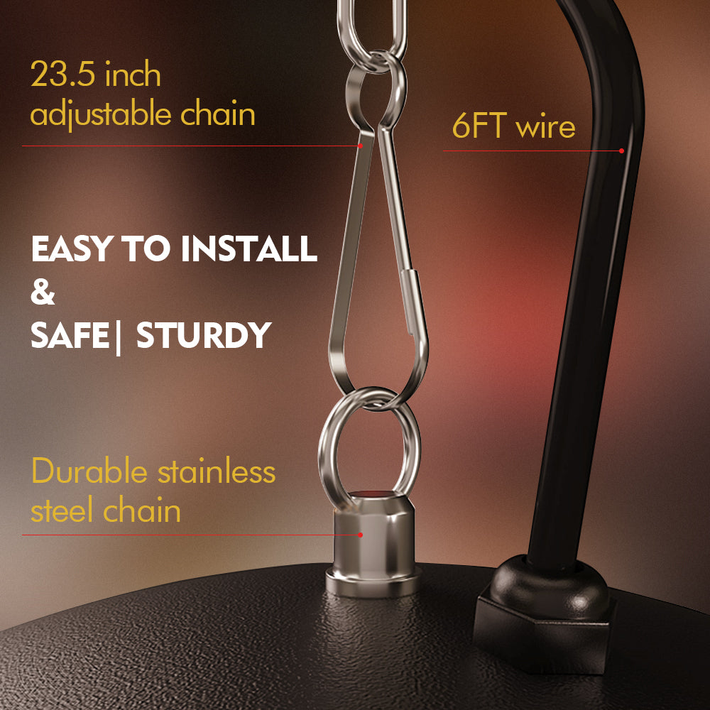 Hanging Patio Heater, Ceiling Heater with 3 Adjustable Modes 600/900/1500W